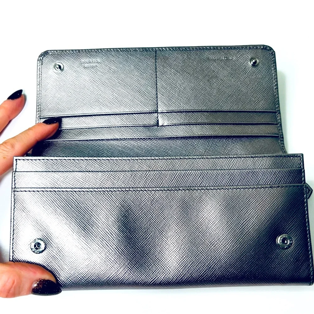 Prada Women's Metallic Wallet EUC